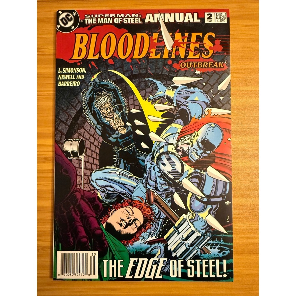 Superman The Man of Steel Annual 2 Bloodlines Outbreak Comic Book 1993